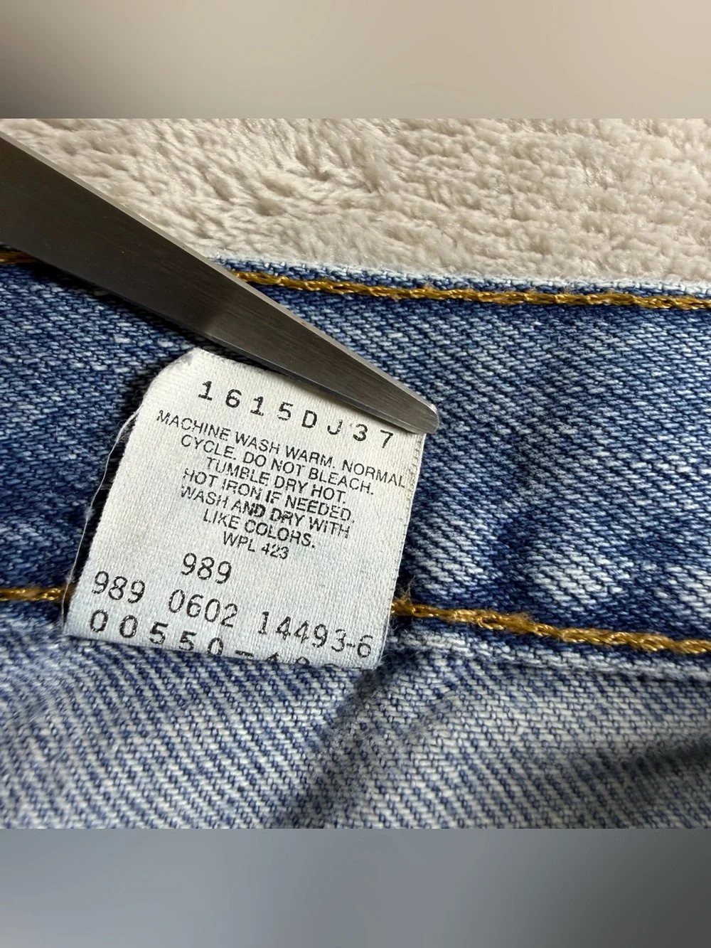 Levis 550 Mens Vintage Jeans 32x30 Blue Relaxed Fit Tapered Leg Med Wash Denim